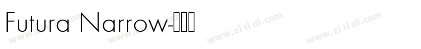 Futura Narrow字体转换